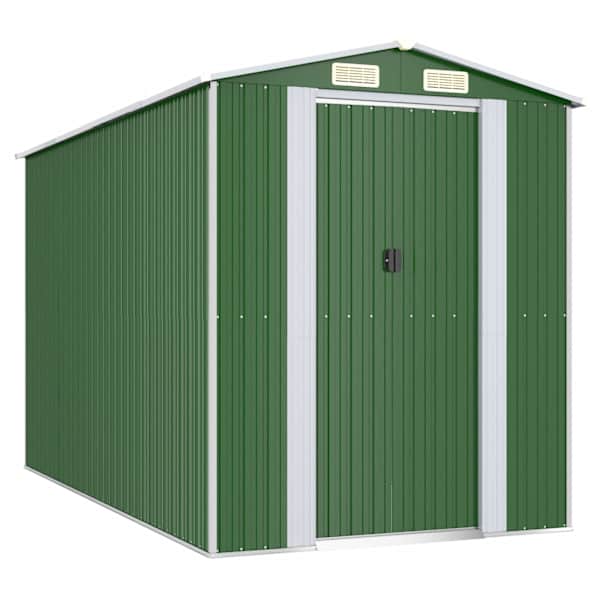 Metallist aiakuur 192 × 357 × 223 cm – roheline