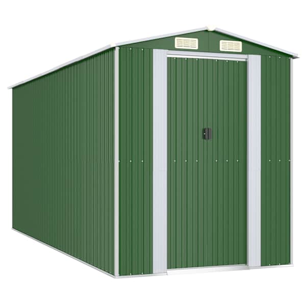 Metallist aiakuur 192 × 440 × 223 cm – roheline