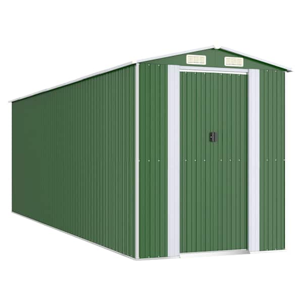 Metallist aiakuur 192 × 606 × 223 cm – roheline