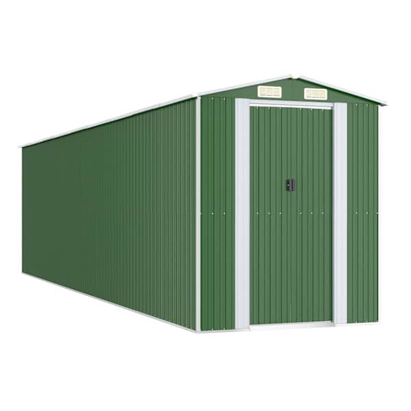 Metallist aiakuur 192 × 772 × 223 cm – roheline