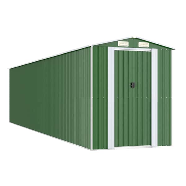 Metallist aiakuur 192 × 855 × 223 cm – roheline
