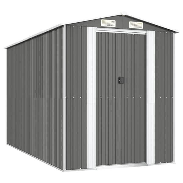 Metallist aiakuur 192 × 357 × 223 cm – helehall