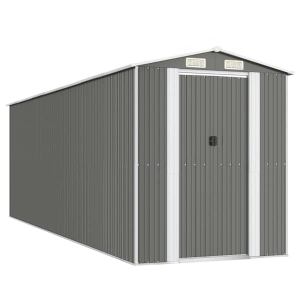 Metallist aiakuur 192 × 606 × 223 cm – helehall