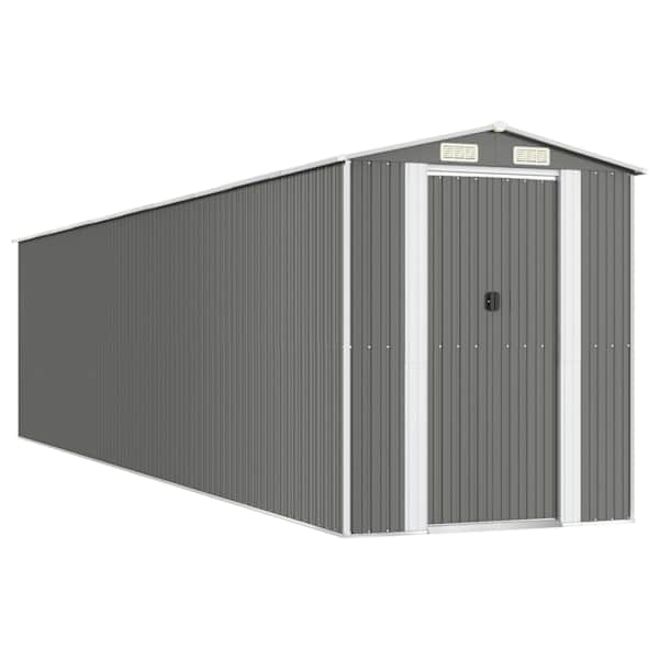 Metallist aiakuur 192 × 855 × 223 cm – helehall