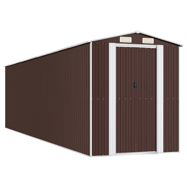 Metallist aiakuur 192 × 772 × 223 cm – tumepruun