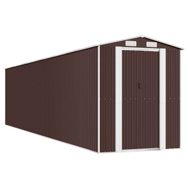 Metallist aiakuur 192 × 855 × 223 cm – tumepruun