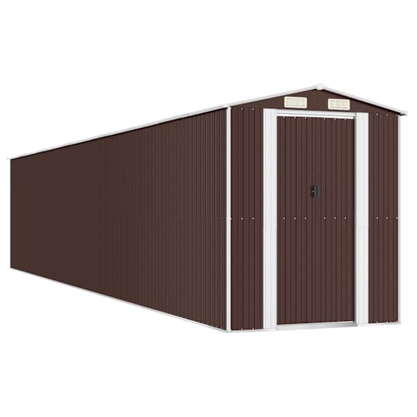 Metallist aiakuur 192 × 1021 × 223 cm – tumepruun