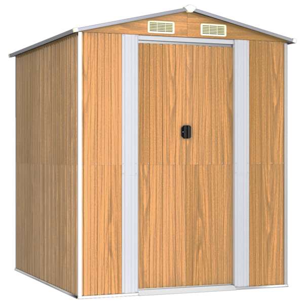 Metallist aiakuur 192 × 191 × 223 cm – helepruun