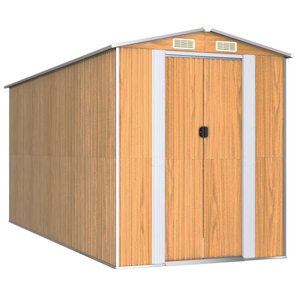 Metallist aiakuur 192 × 440 × 223 cm – helepruun