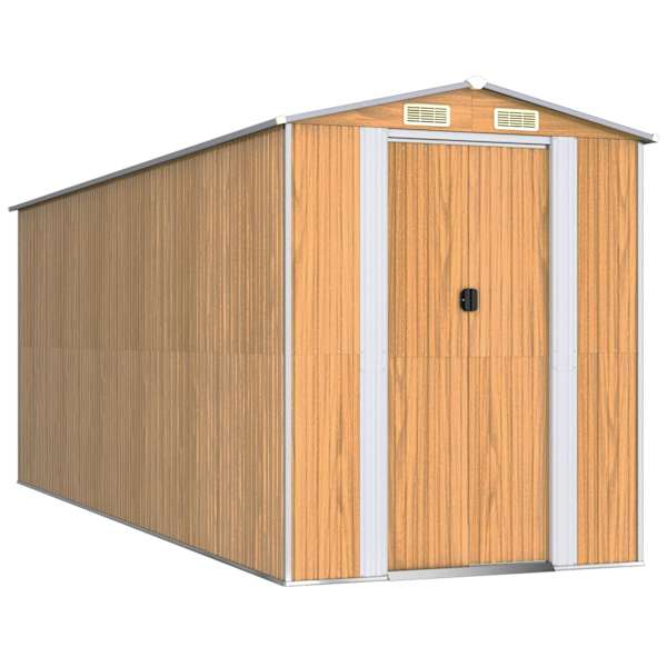 Metallist aiakuur 192 × 523 × 223 cm – helepruun