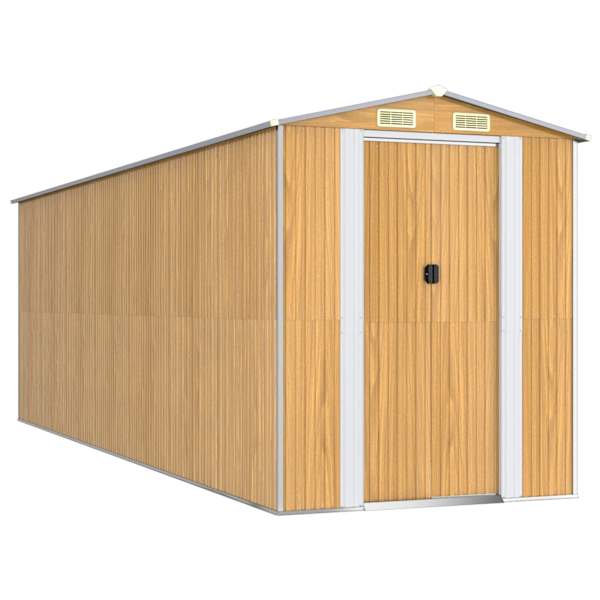 Metallist aiakuur 192 × 606 × 223 cm – helepruun
