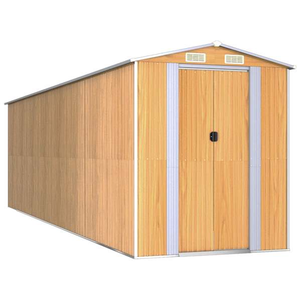 Metallist aiakuur 192 × 689 × 223 cm – helepruun