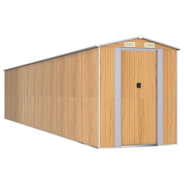 Metallist aiakuur 192 × 938 × 223 cm – helepruun