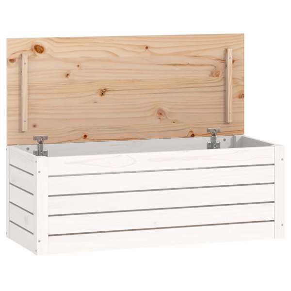 Hoiukast, valge, 89 × 36,5 × 33 cm, männipuit