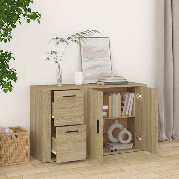 Puhvetkapp, Sonoma tamm, 100 × 33 × 59,5 cm tehispuit