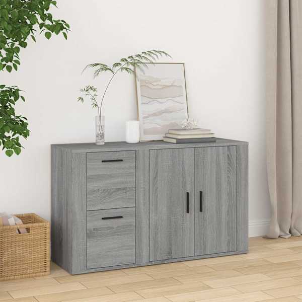 Puhvetkapp, hall Sonoma tamm, 100 × 33 × 59,5 cm, tehispuit