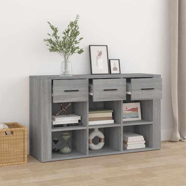 Puhvetkapp, hall Sonoma tamm, 100 × 30 × 59,5 cm, tehispuit
