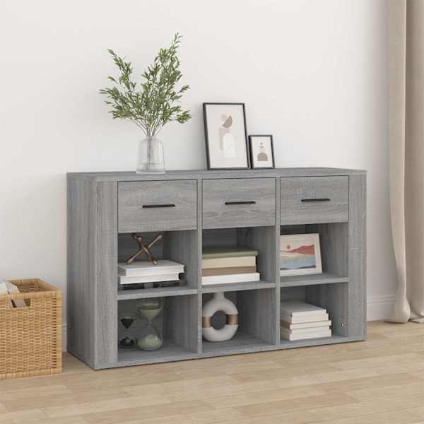 Puhvetkapp, hall Sonoma tamm, 100 × 30 × 59,5 cm, tehispuit
