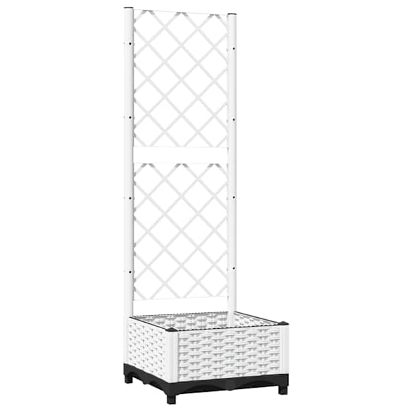 Taimekast võrega 40 × 40 × 121,5 cm, PP (polüpropüleen) – valge