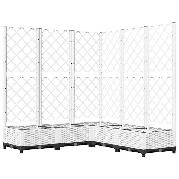 Taimekast võrega 120 × 120 × 121,5 cm, PP (polüpropüleen) – valge