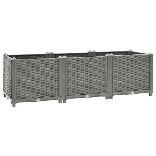 Peenrakast 120 × 40 × 38 cm, PP (polüpropüleen) – helehall