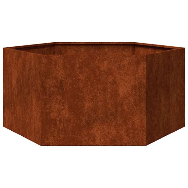 Taimekast 90 × 90 × 45 cm, corten-teras – kulunud teras / pruun