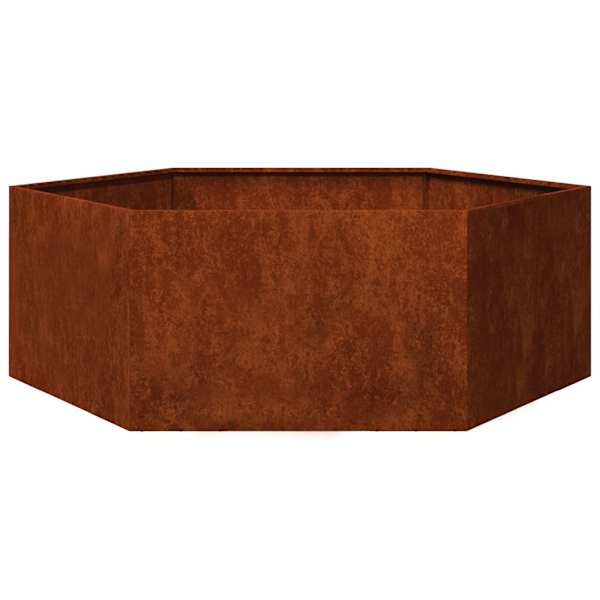 Taimekast 138 × 120 × 45 cm, corten-teras – kulunud teras / pruun