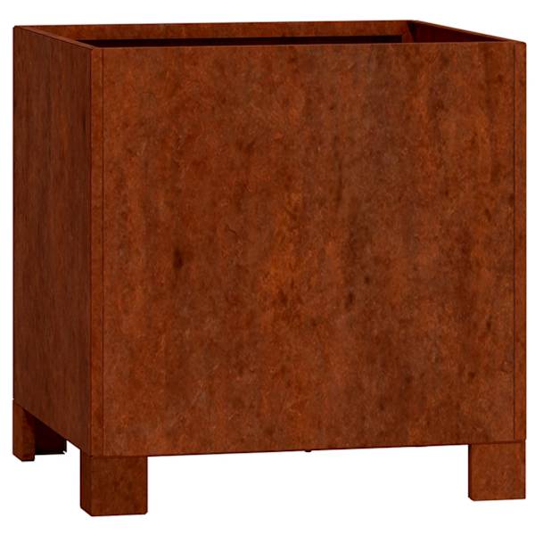 Taimekast jalgadega 30 × 30 × 30 cm, corten-teras – roostekarva