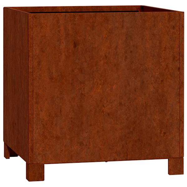 Taimekast jalgadega 40 × 40 × 40 cm, corten-teras – roostekarva