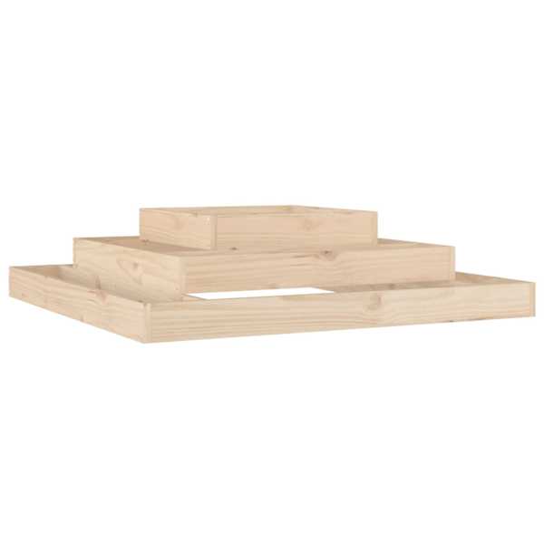 Taimekast 110 × 110 × 27 cm, männipuit (töötlemata) – naturaalne männipuit