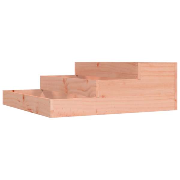 Taimekast 78 × 78 × 27 cm, ebatsuugapuit (töötlemata) – naturaalne ebatsuuga