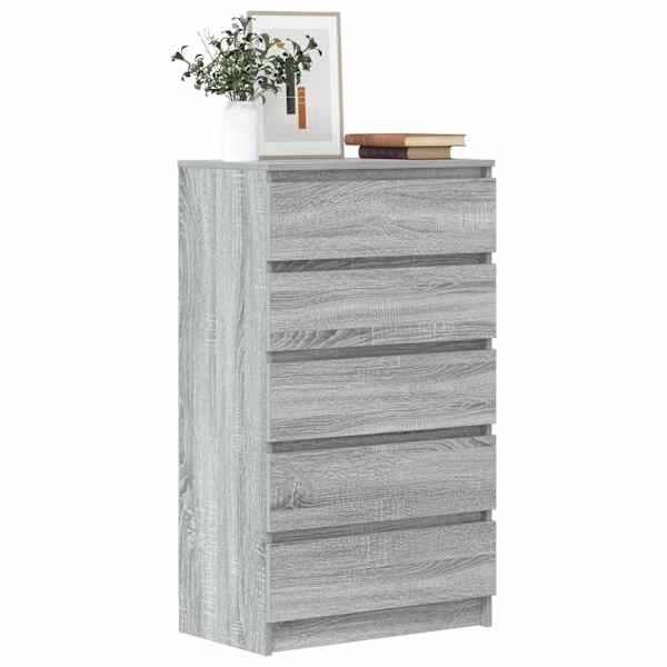 Kummut, hall Sonoma tamm, 60 × 36 × 103 cm, tehispuit