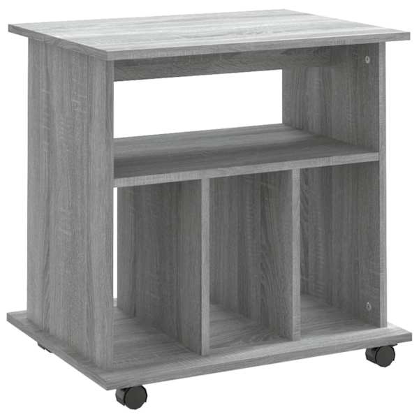 Ratastel kapp, hall Sonoma tamm, 60 × 45 × 60 cm, tehispuit