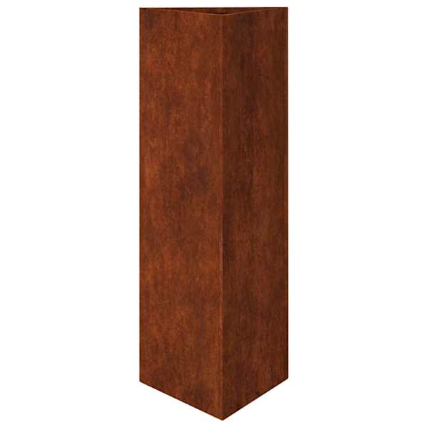Taimekast 30 × 26 × 75 cm, corten-teras – kulunud teras / pruun