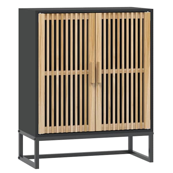 Puhvetkapp, must, 60 × 30 × 75 cm, tehispuit