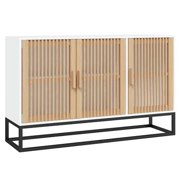 Puhvetkapp, valge, 105 × 30 × 65 cm, tehispuit