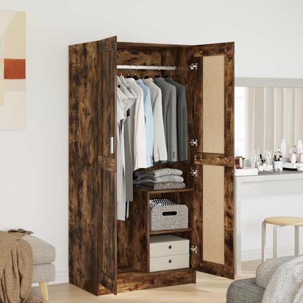 Riidekapp, suitsutatud tamm, 82,5 × 51,5 × 180 cm, tehispuit
