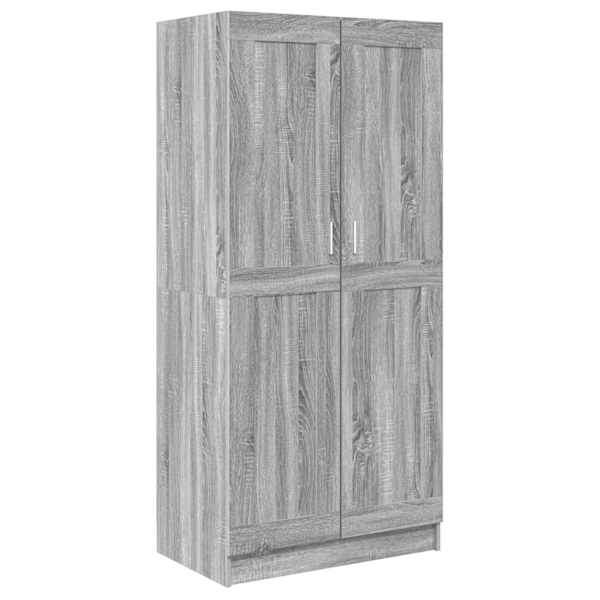 Riidekapp, hall Sonoma tamm, 82,5 × 51,5 × 180 cm, tehispuit