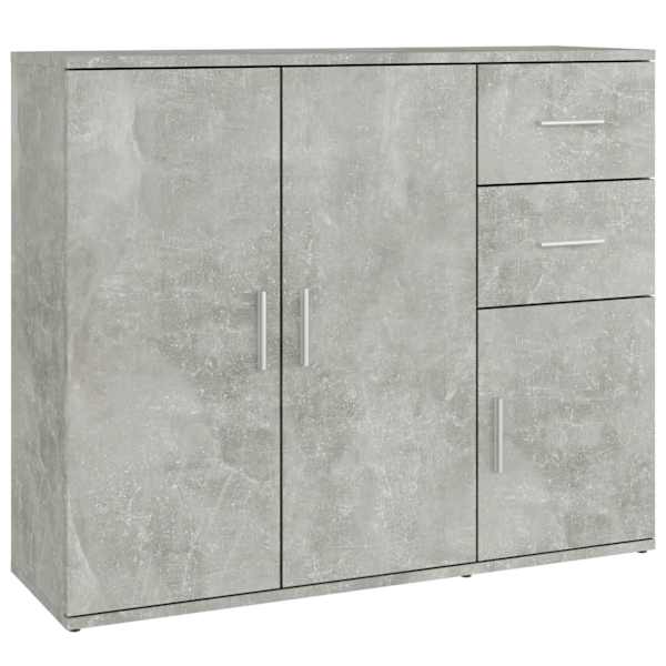 Puhvetkapp, betoonhall, 91 × 29,5 × 75 cm, tehispuit
