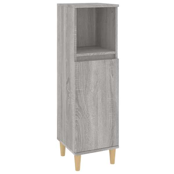 Vannitoakapp, hall Sonoma tamm, 30 × 30 × 100 cm, tehispuit