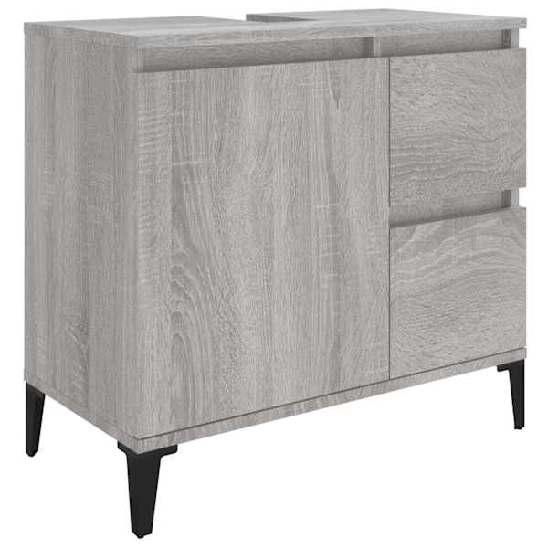 Vannitoakapp, hall Sonoma tamm, 65 × 33 × 60 cm, tehispuit