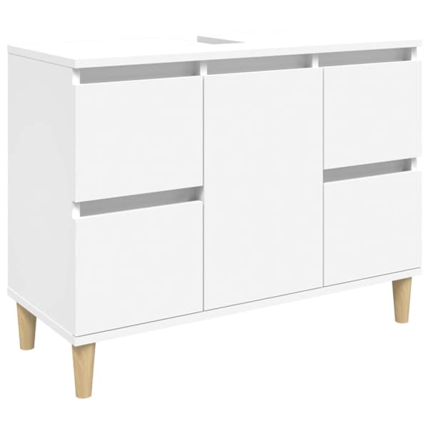 Valamukapp, valge, 80 × 33 × 60 cm, tehispuit