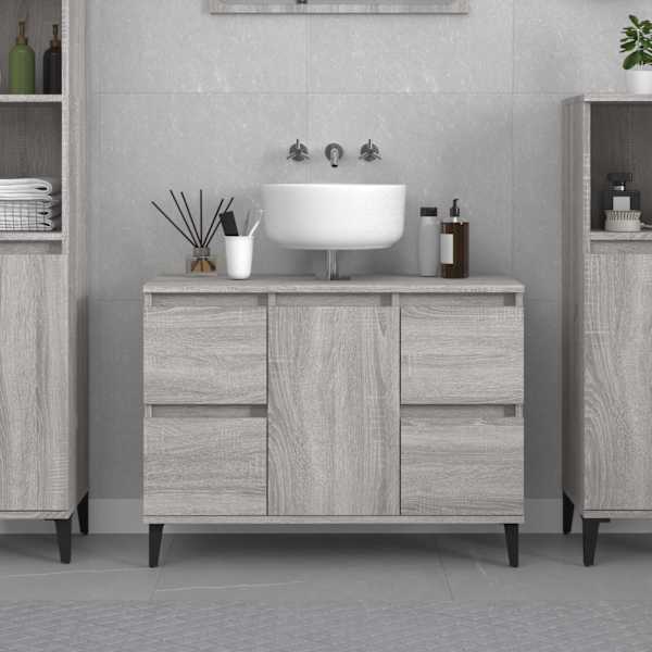 Valamukapp, hall Sonoma tamm, 80 × 33 × 60 cm, tehispuit
