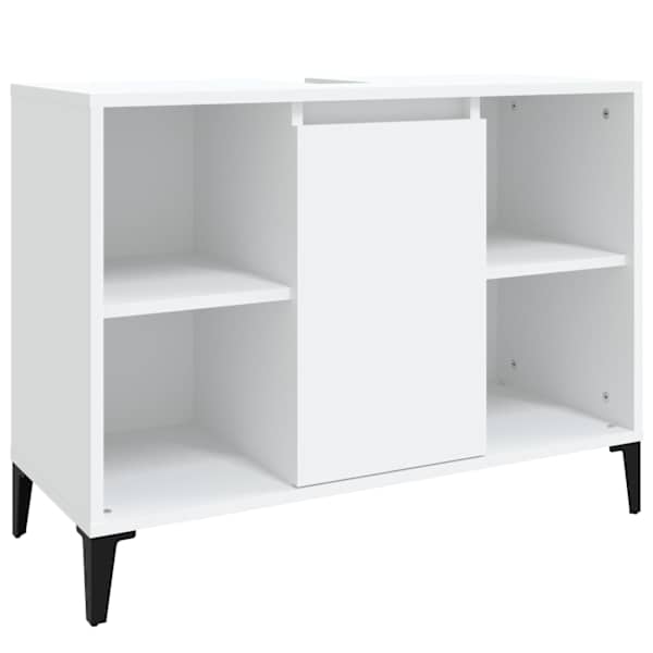 Valamukapp, valge, 80 × 33 × 60 cm, tehispuit