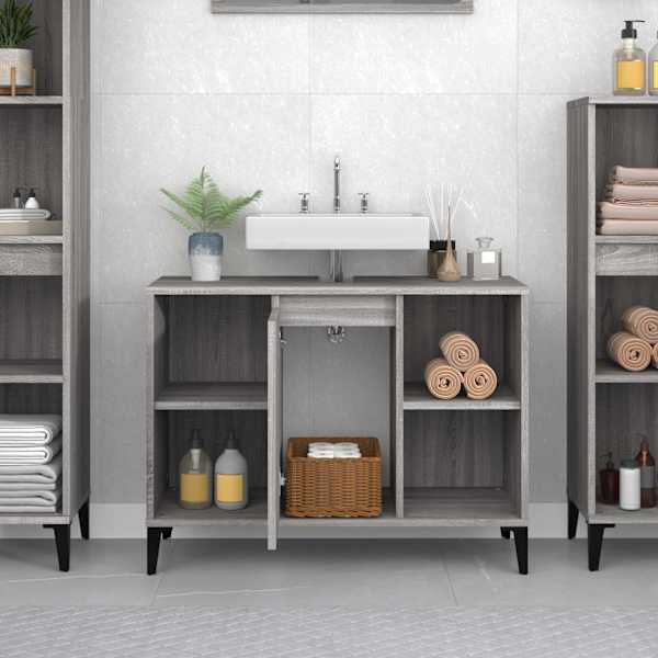 Valamukapp, hall Sonoma tamm, 80 × 33 × 60 cm, tehispuit