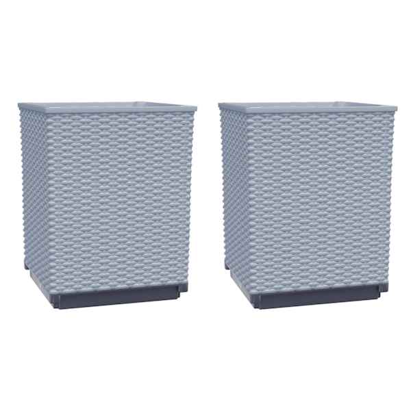 Taimekast 30 × 30 × 37 cm, PP (polüpropüleen) – helehall – 2 tk