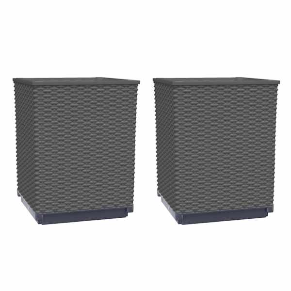 Taimekast 30 × 30 × 37 cm, PP (polüpropüleen) – must – 2 tk