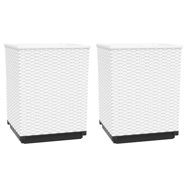 Taimekast 30 × 30 × 37 cm, PP (polüpropüleen) – valge – 2 tk