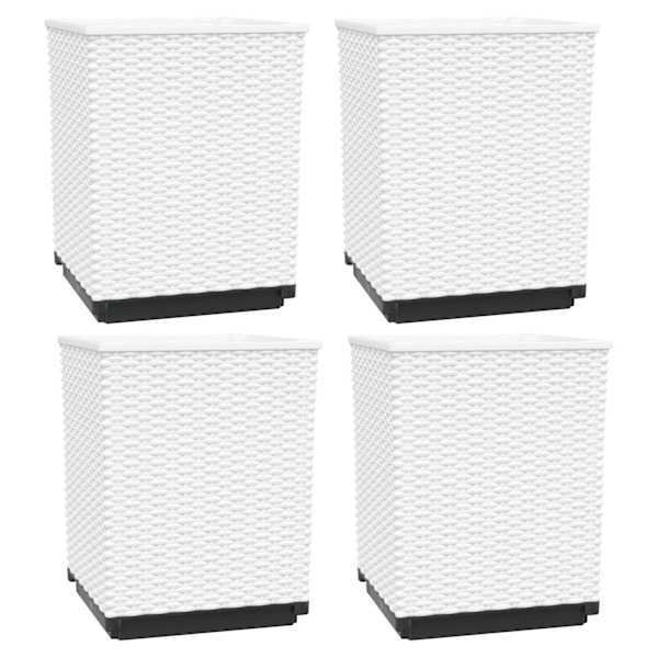 Taimekast 30 × 30 × 37 cm, PP (polüpropüleen) – valge – 4 tk
