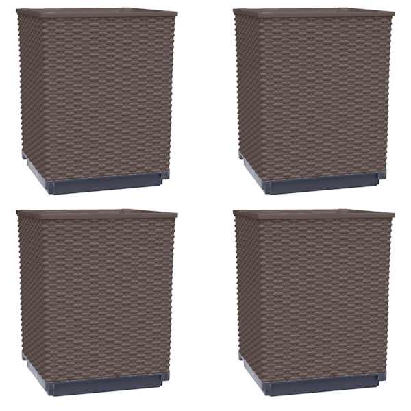 Taimekast 30 × 30 × 37 cm, PP (polüpropüleen) – pruun – 24 tk